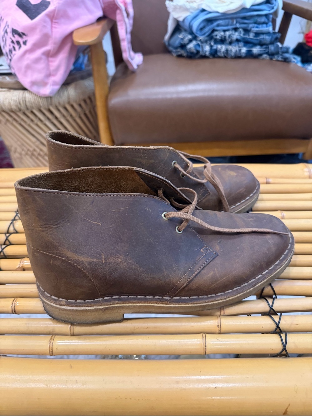 Clark’s desert boot Brown Leather Casual Lace-Up